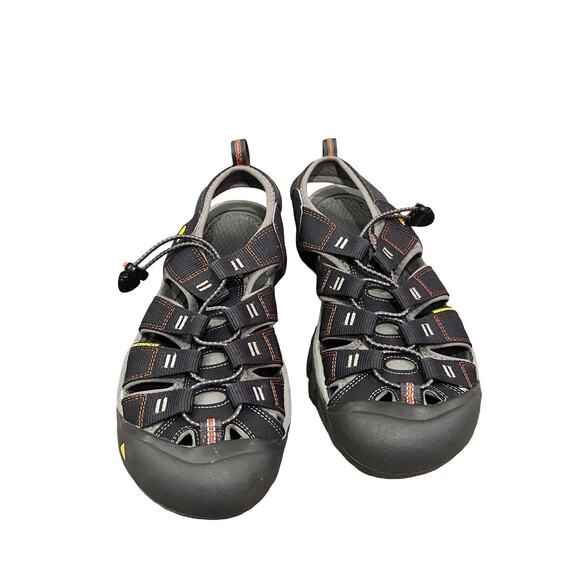 KEEN Newport H2 Waterproof Hiking Sandals Men’s 10 Black Orange Trail main image 8